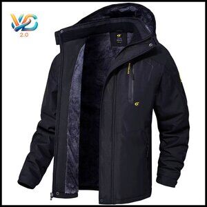 Men's Waterproof Ski Jacket Windproof Snowboard Coat Regular Fit
